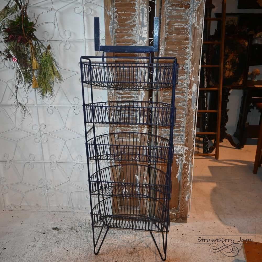 L3710-30-1 ヴィンテージ ベジタブルラック 収納 ワイヤーバスケット
