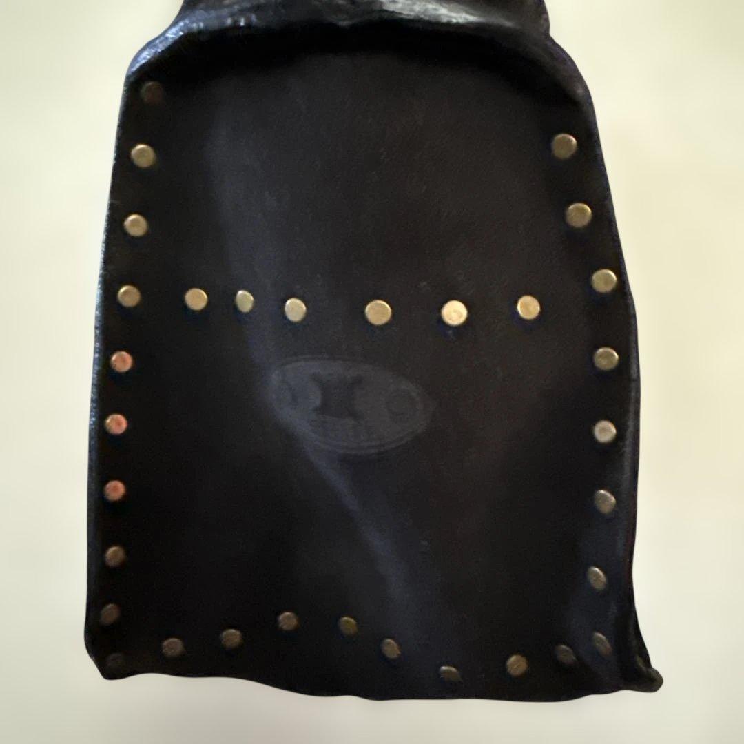 セリーヌ　ブギーバッグ　黒　スタッズ使い　ハンドバッグ