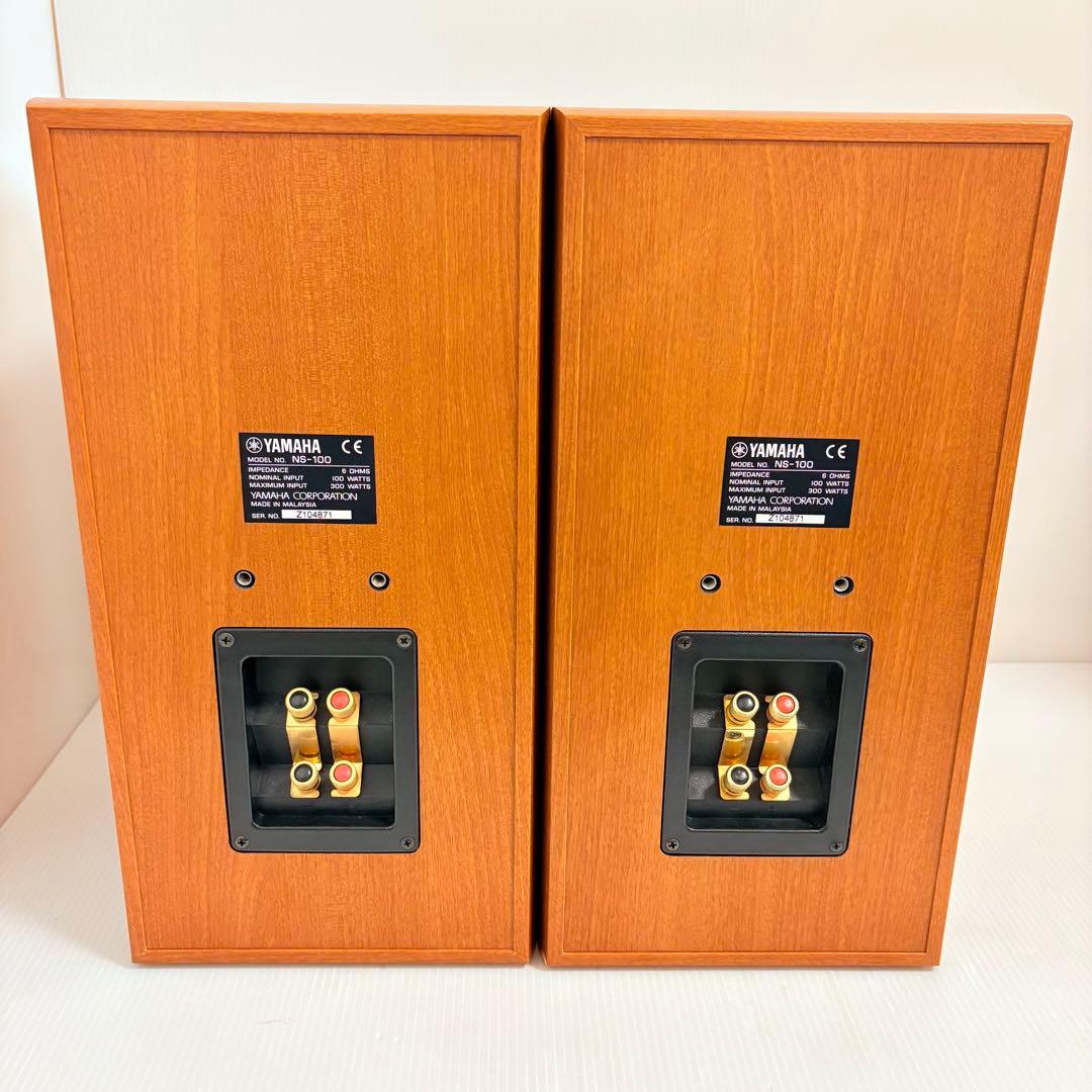 【名機・廃盤】YAMAHA NS-100　スピーカー・ペア　ブックシェルフ　木目