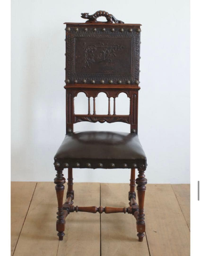 ポルトガルレザーチェア.c1 ディスプレイ用　リペア