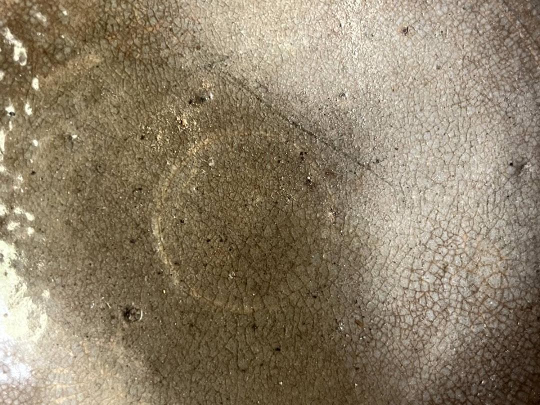 鉢■古瀬戸灰釉平鉢 時代物深皿 砂高台 古美術 時代物 骨董品■