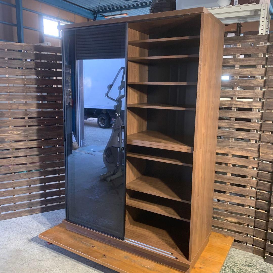 K757 古賀家具 OP フィルミア W122cm ガラス戸 食器棚