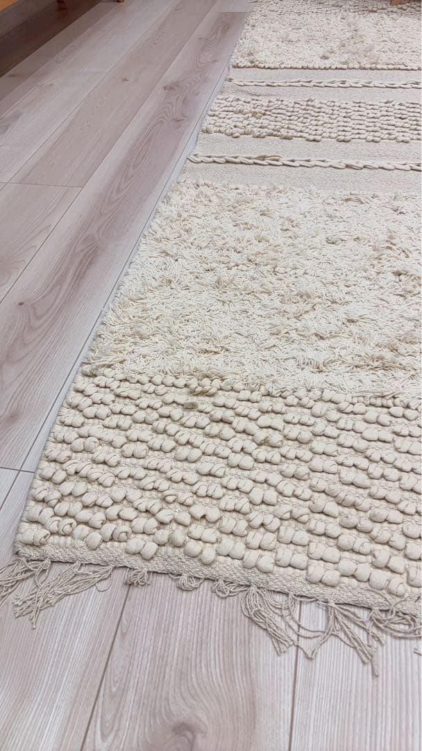 ポップコーンストライプラグマット 140x200cm