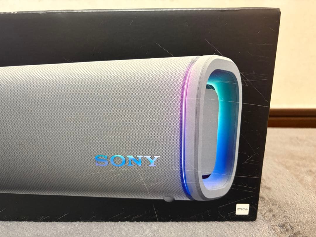 美品 ソニー SRS-ULT50 ワイヤレスポータブルスピーカー オフホワイト