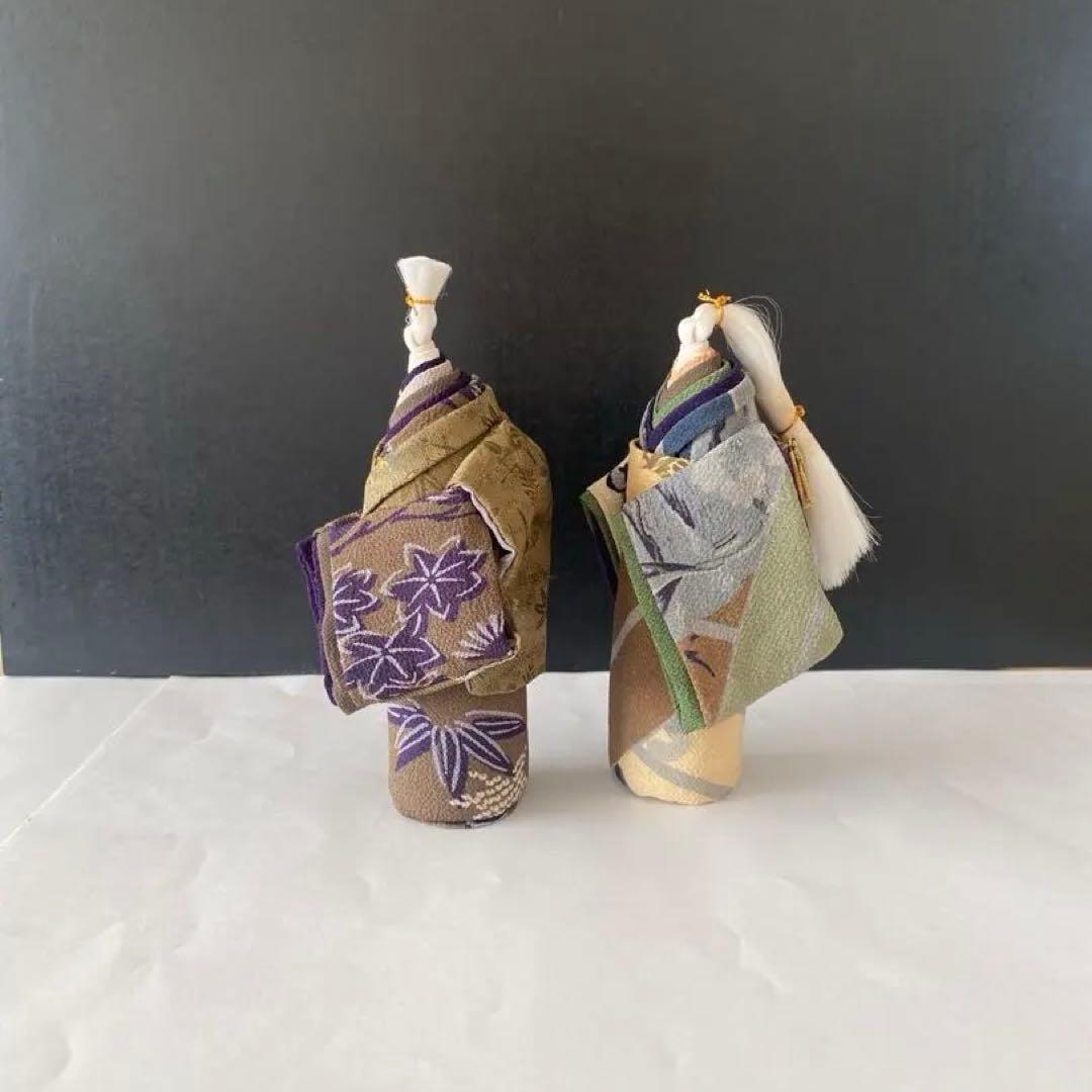 古布高砂人形、几帳セット