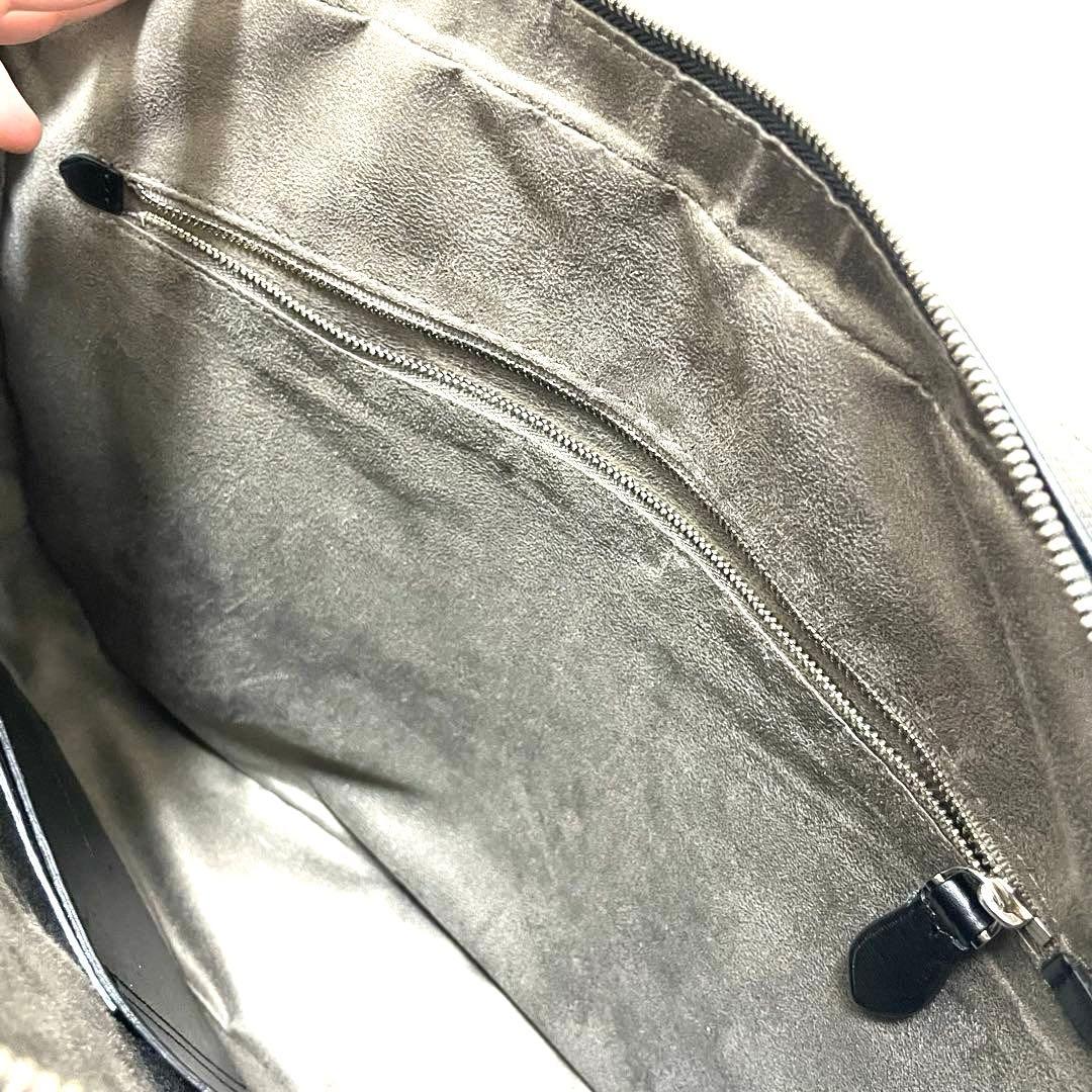 【美品】ペッレモルビダ マーレ ビジネスバッグ ブリーフケース ブラック レザー