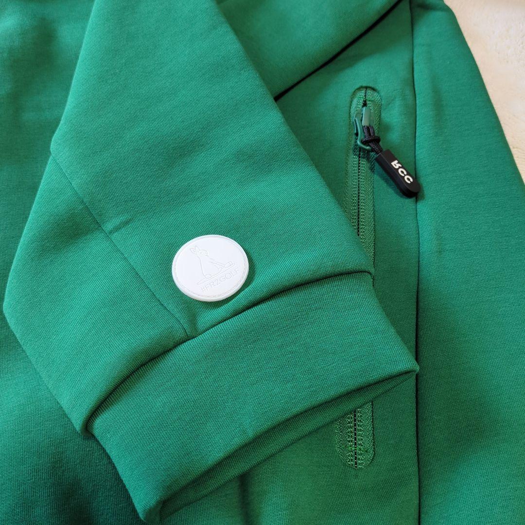 【新品タグ付】 #FR2 GOLFジップアップスウェットパーカー グリーン