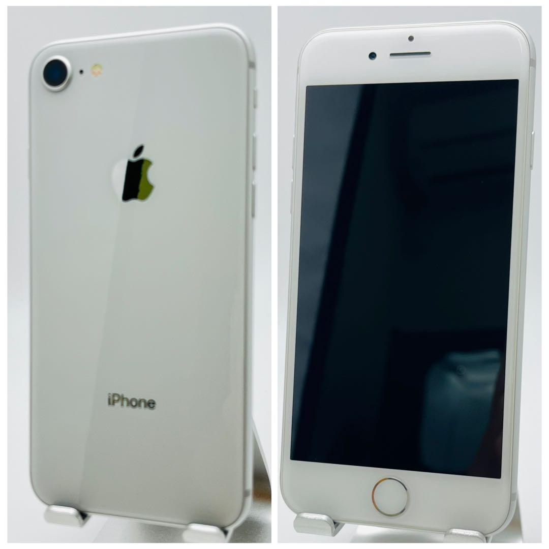 【A】iPhone 8 68 GB SIMフリー　シルバー　本体