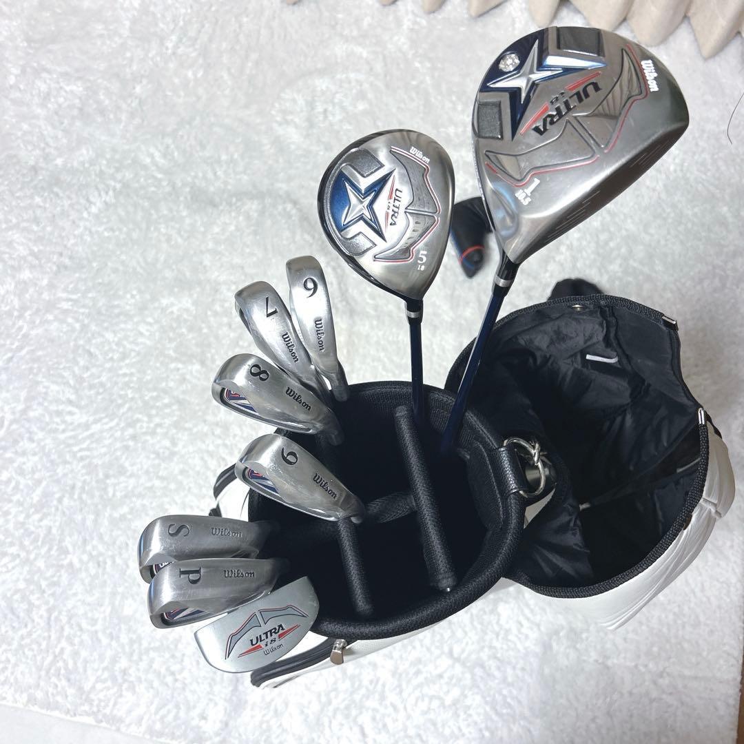 Wilson ultra i8 ゴルフクラブ セット キャディバッグ メンズ