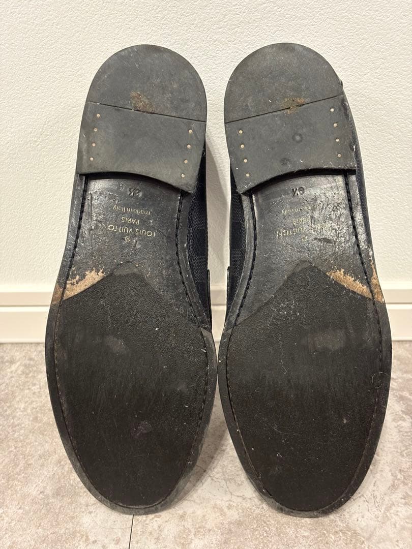 ルイ・ヴィトン メジャーローファー LVロゴ ダミエ 27.5cm