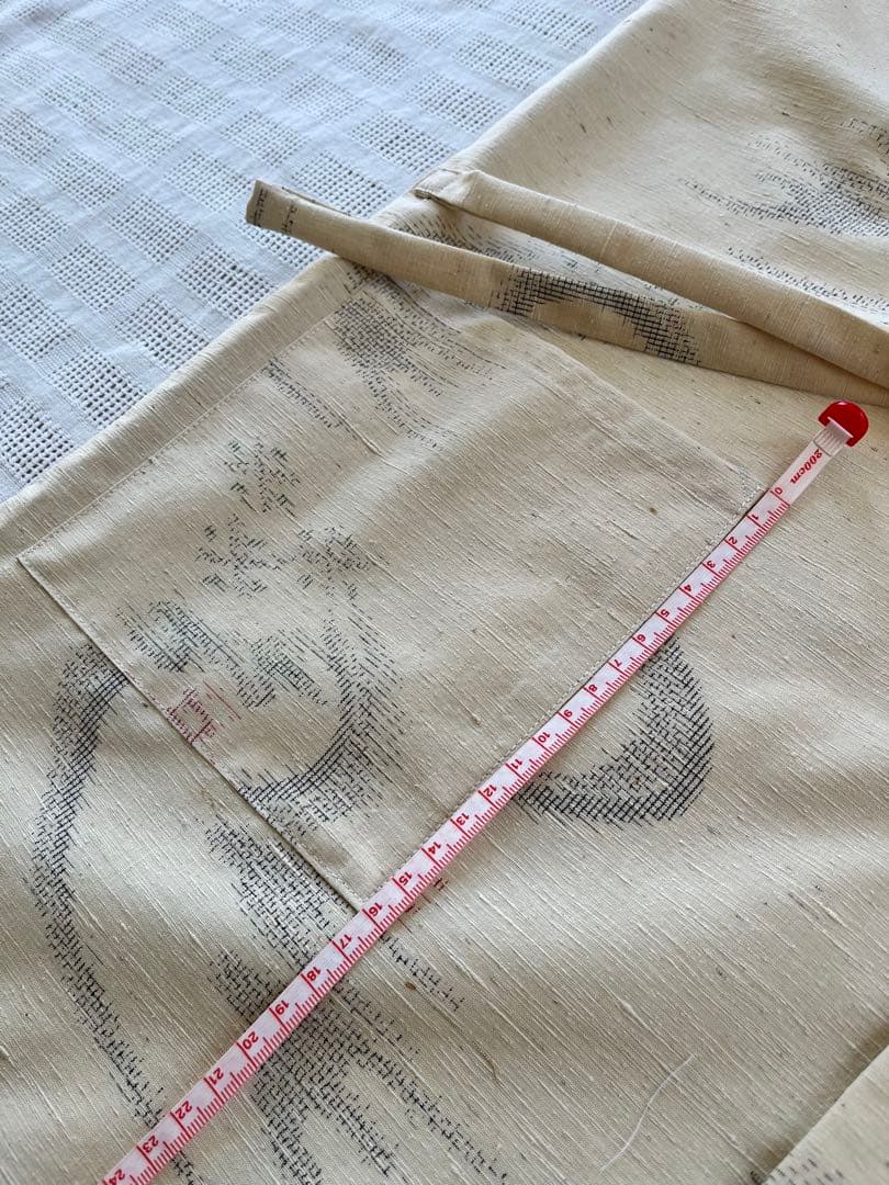 おんたけ様♡結城紬　作務衣　手織り結城紬　未使用反物仕立　登録商標付