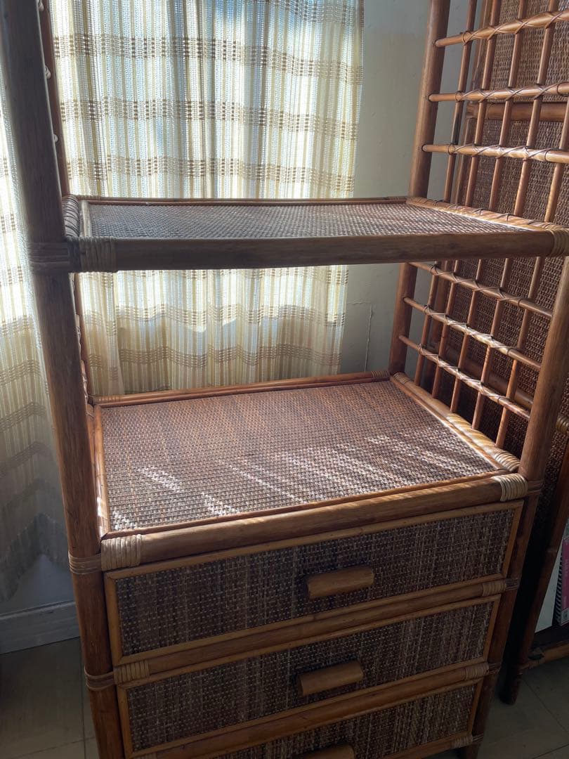 MARUJU'S RATTAN FURNITURE ヴィンテージ　ラタンシェルフ