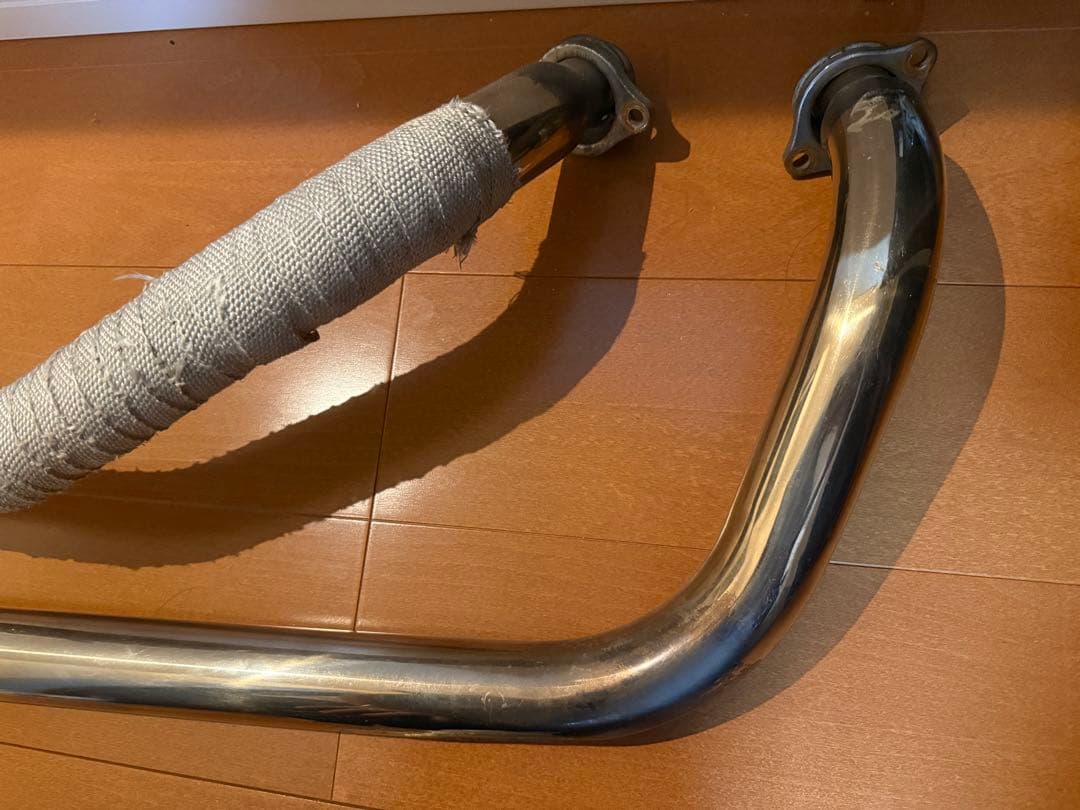 23シャドウ400用　Marving スラッシュカットマフラー　実働車外し