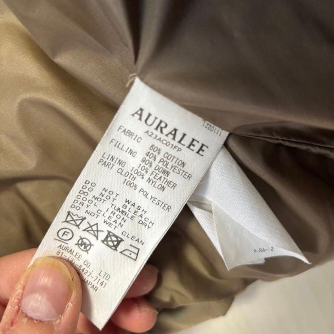 ジャケット・アウター auralee finx polyester chamby down coat