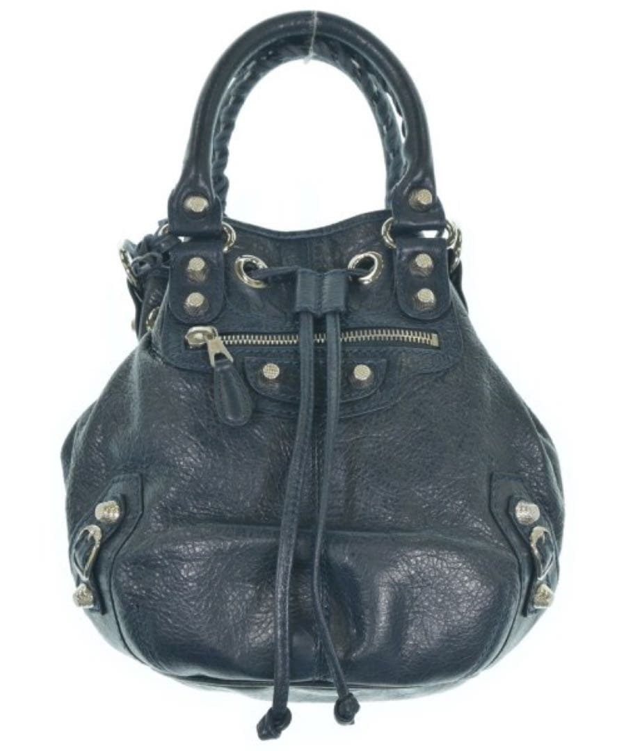 BALENCIAGA バレンシアガ★ミニポンポン レザーハンドバッグ　2way