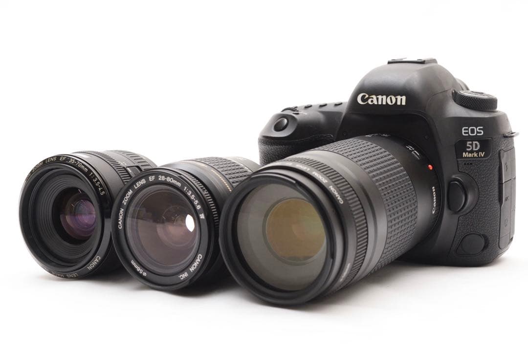 一眼レフカメラ/Canon EOS 5D Mark IVトリプルレンズセット