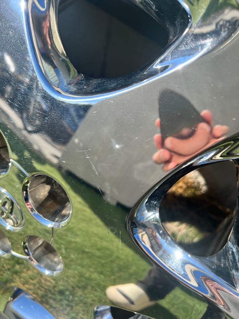 538様30セルシオ 純正オプション メッキホイール215/55R17