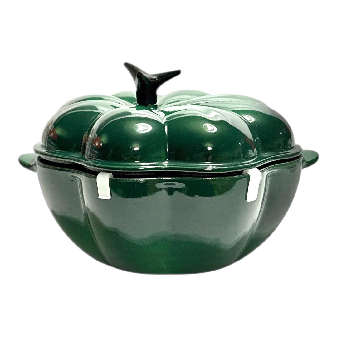 LE CREUSET カボチャ型鍋 ダークグリーン