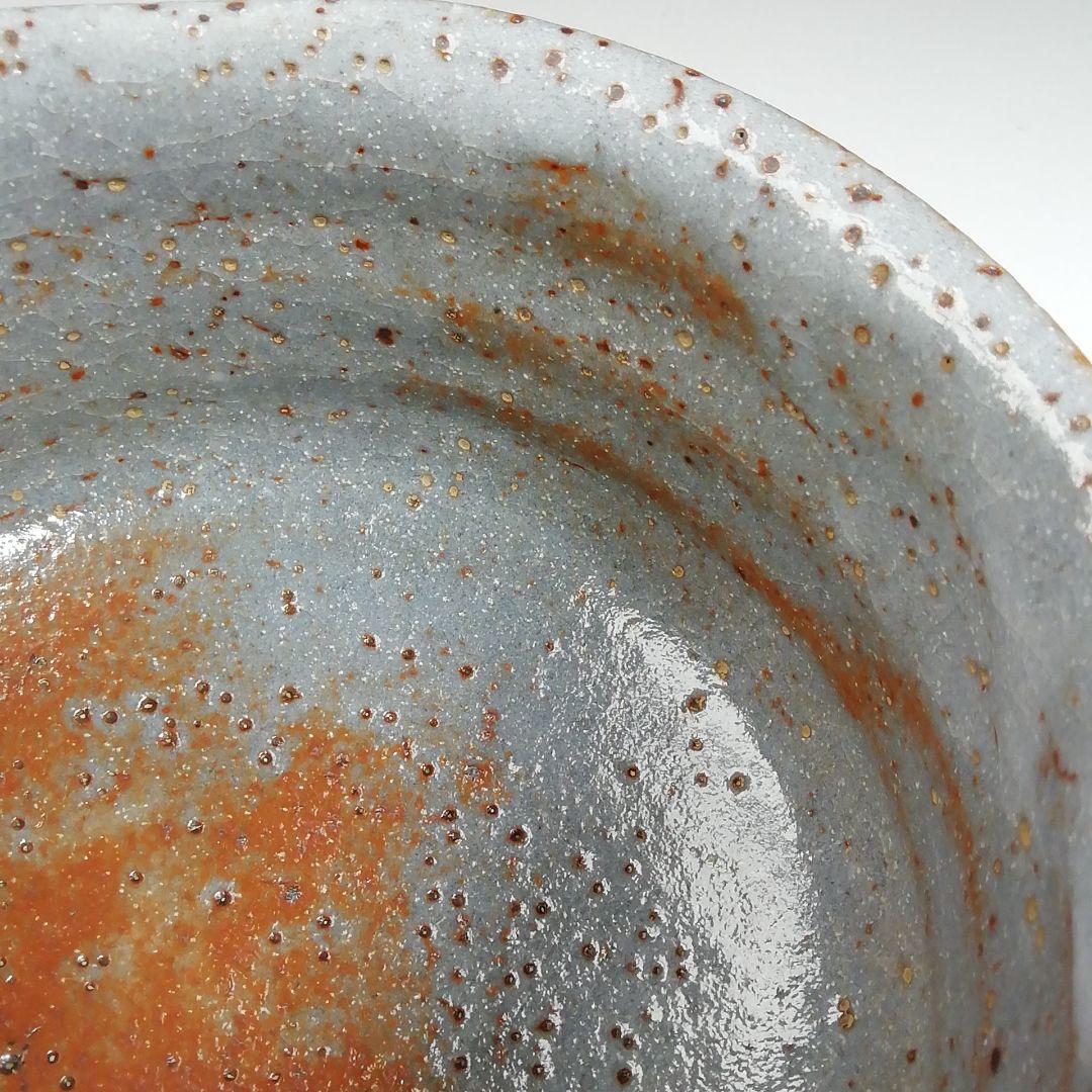 Ｔ６９４　茶碗　『鼡志野』『桃山窯　林英二 造』　共箱　抹茶碗　茶道具