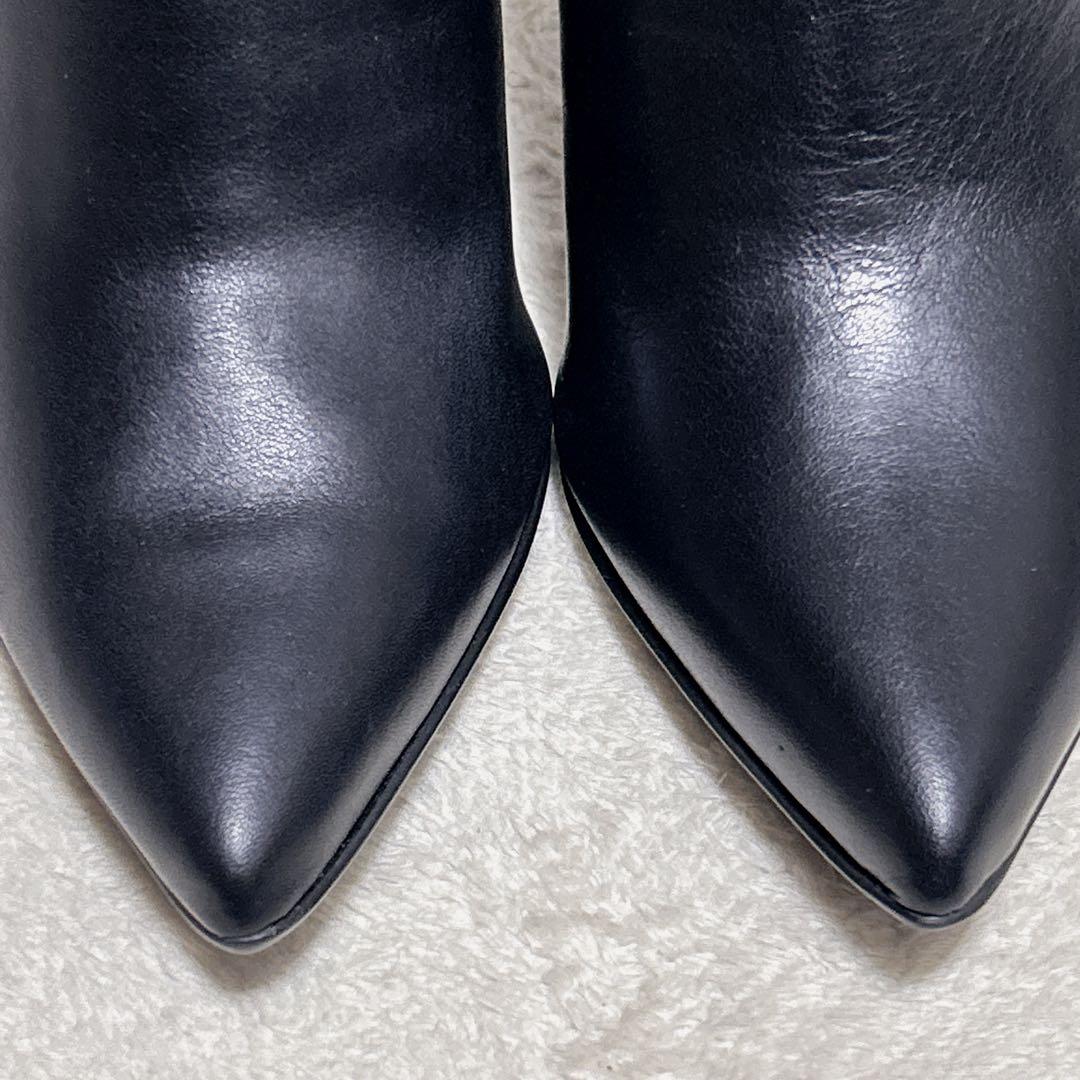 ✨試着のみ✨ DIANA ショートブーツ ポインテッドトゥ レザー 22.5