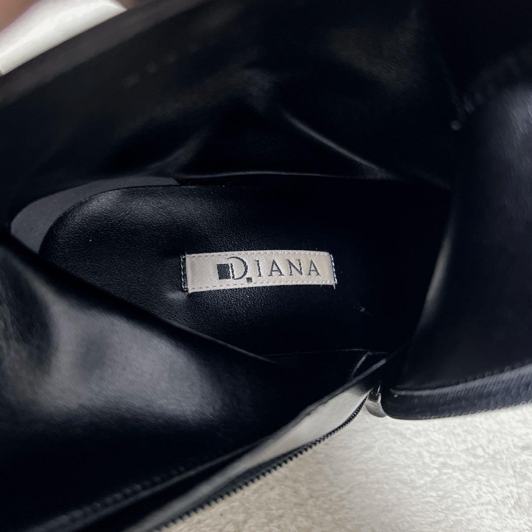 ✨試着のみ✨ DIANA ショートブーツ ポインテッドトゥ レザー 22.5