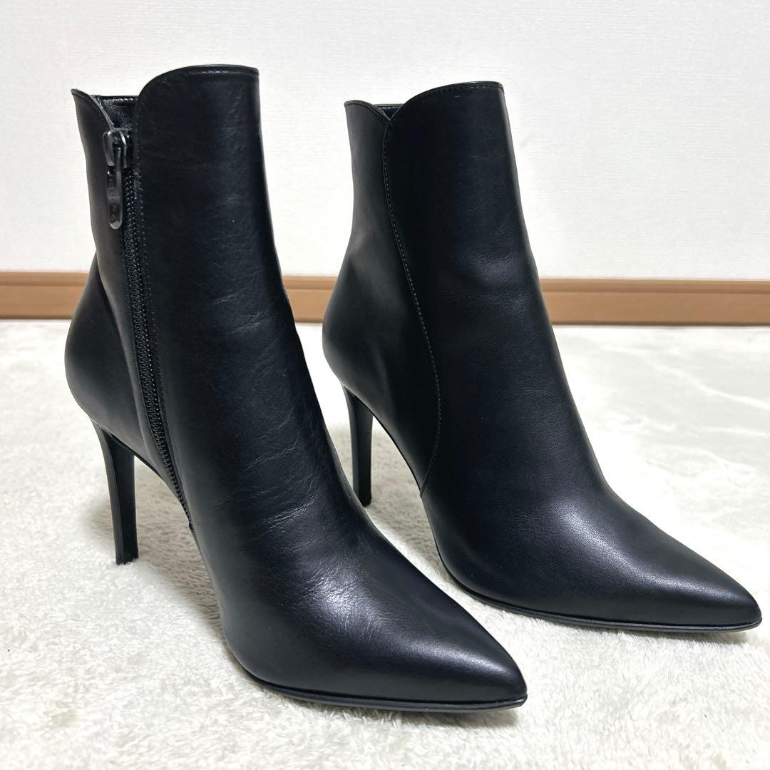 ✨試着のみ✨ DIANA ショートブーツ ポインテッドトゥ レザー 22.5