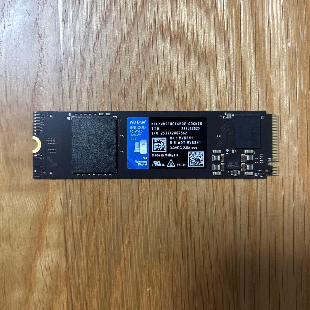 内蔵型SSD M.2 NVMe SSD 1TB WD Blue SN5000
