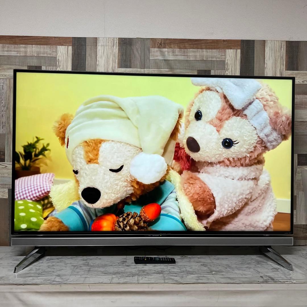 即日受渡❣️全国送料込シャープ 60V4Kテレビ YouTube.U-NEXT視聴
