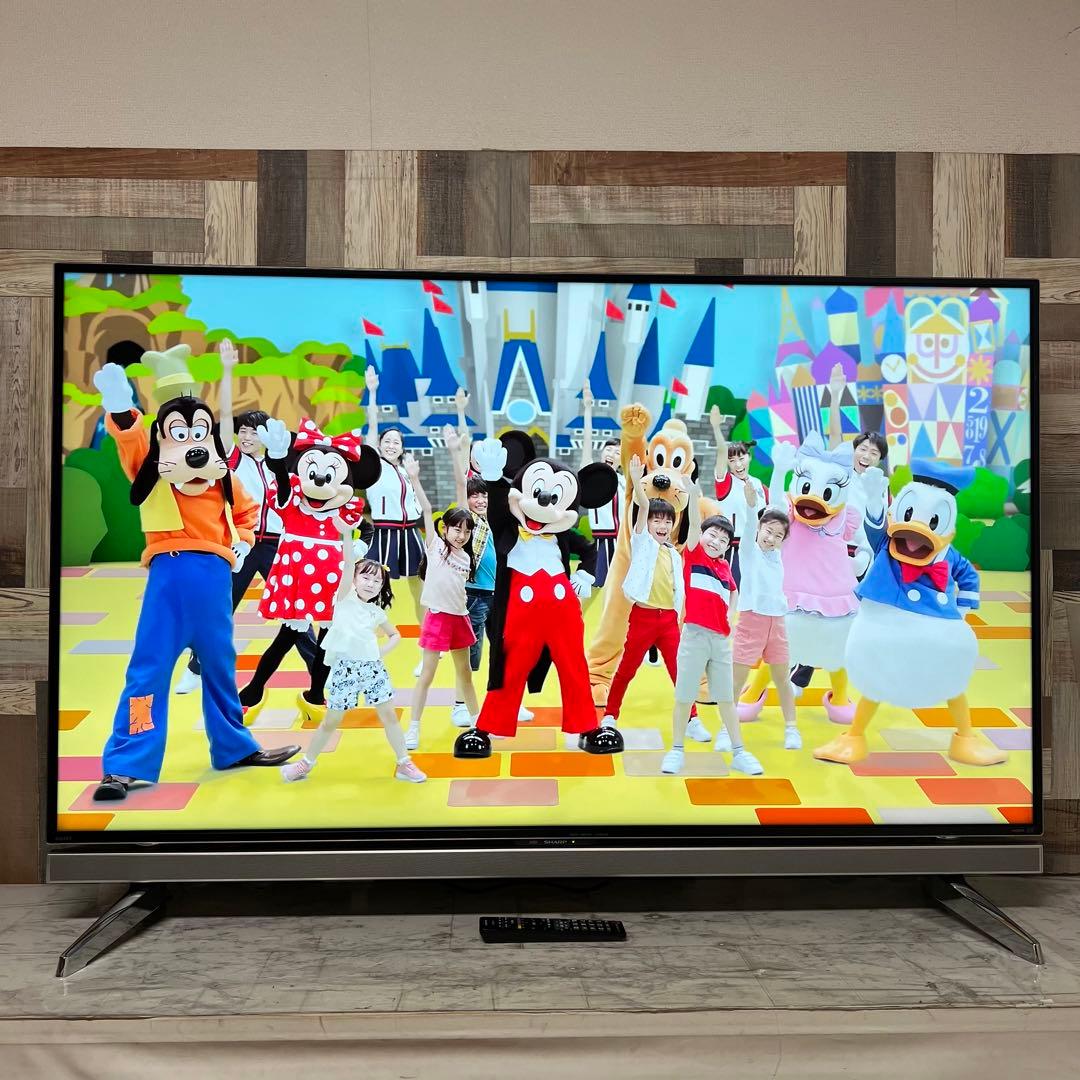 即日受渡❣️全国送料込シャープ 60V4Kテレビ YouTube.U-NEXT視聴