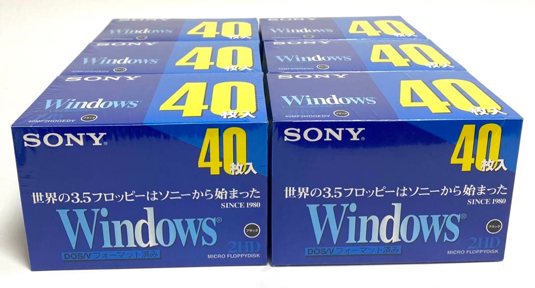 新品 SONY 3.5型 2HD フロッピーディスク 40MF2HDGEDV