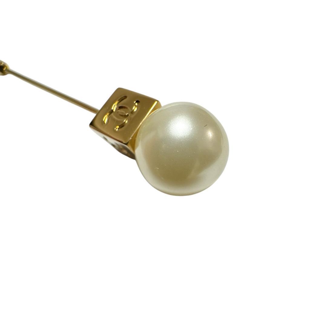 CHANEL　シャネル　パール　ピンブローチ　美品　COCO　ブローチ