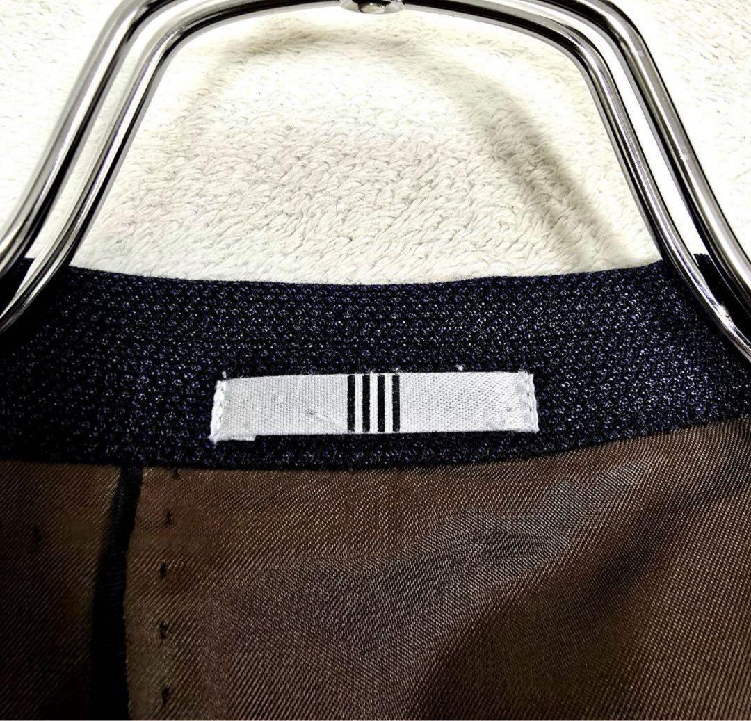 極美品 スーツセレクト セットアップ ビジネス SUPER110s ネイビー L