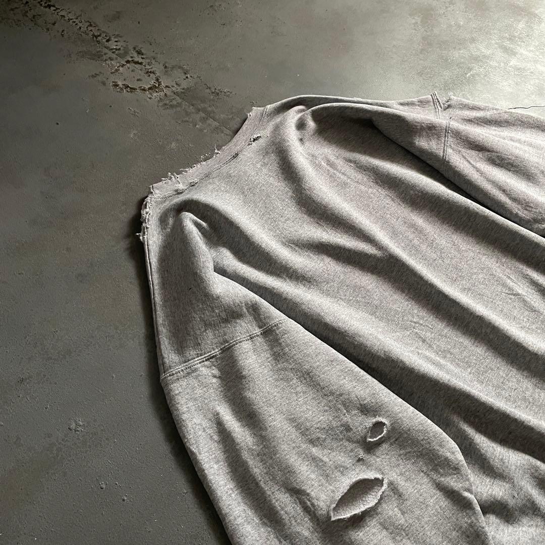 grunge is dead“ペイント“杢”XXL“boro sweat