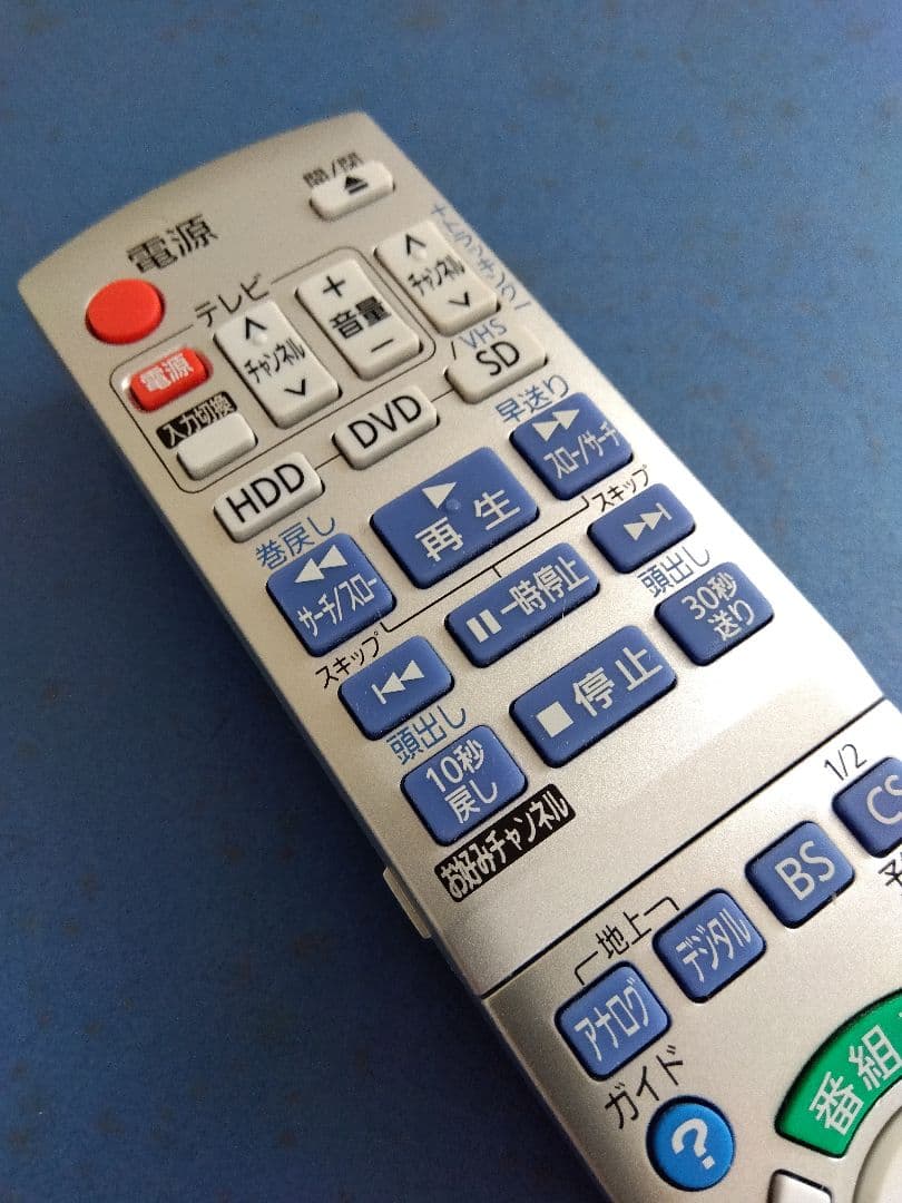Panasonic純正VHS/DVDリモコンN2QAYB000347中古美品！7