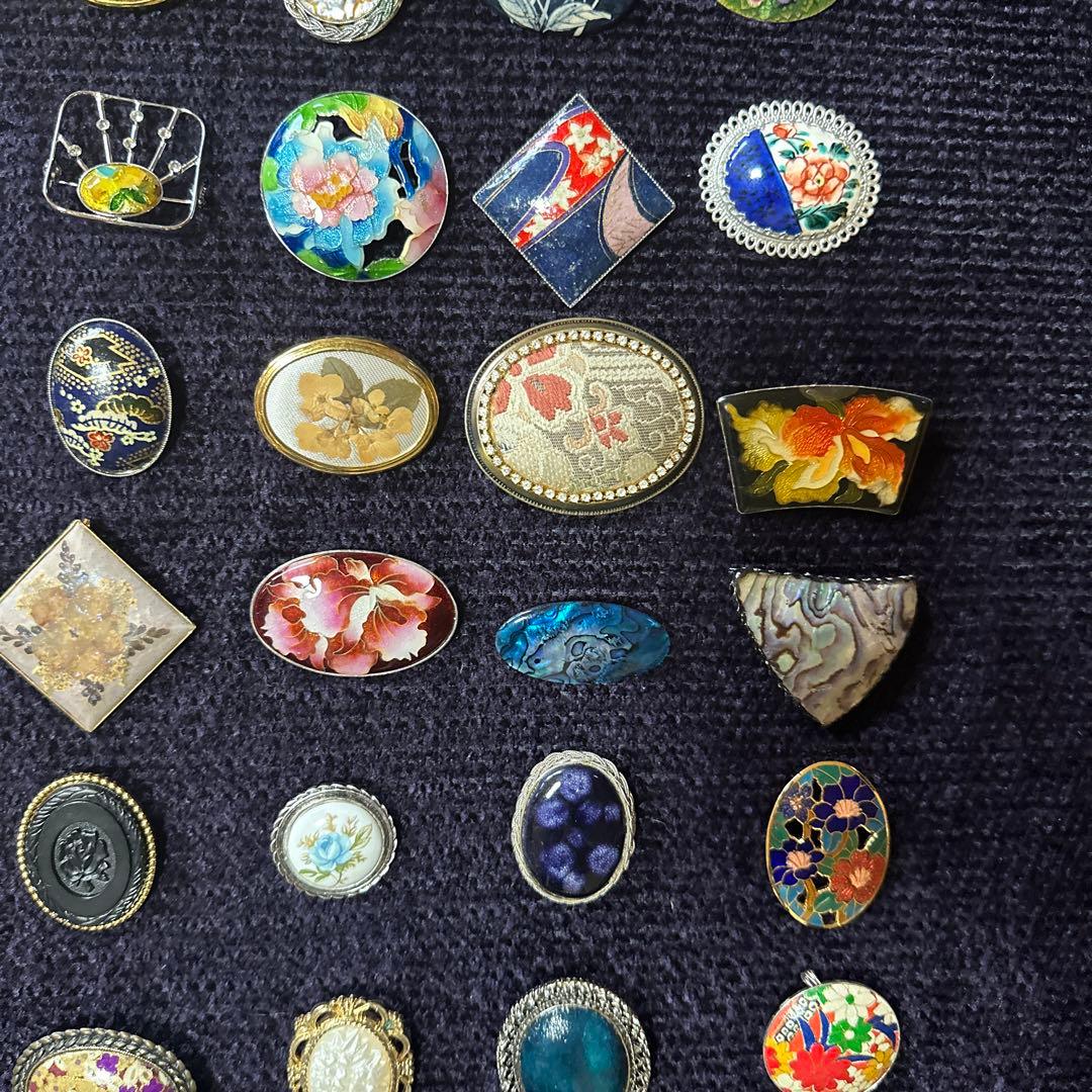 【vintage】昭和レトロ　ブローチ　まとめ売り　50点以上　大量