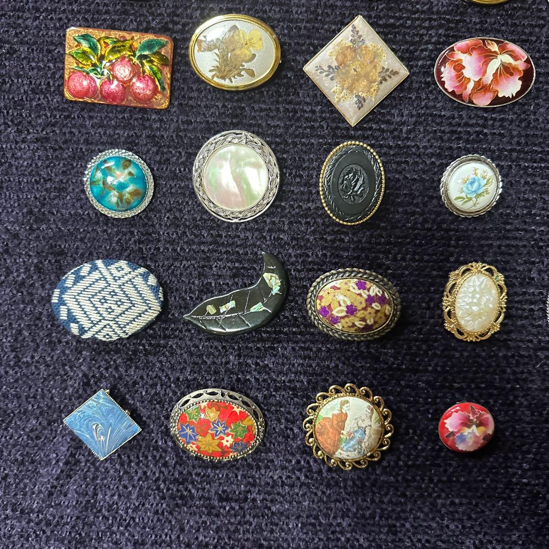 【vintage】昭和レトロ　ブローチ　まとめ売り　50点以上　大量