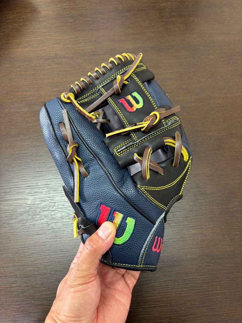 ウィルソン グローブ 87型 Wilson 軟式グローブ ネイビー 型付け無料