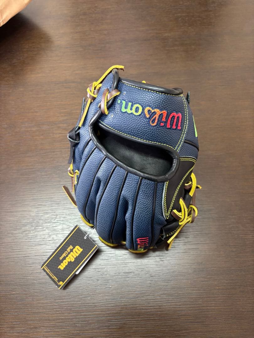 ウィルソン グローブ 87型 Wilson 軟式グローブ ネイビー 型付け無料