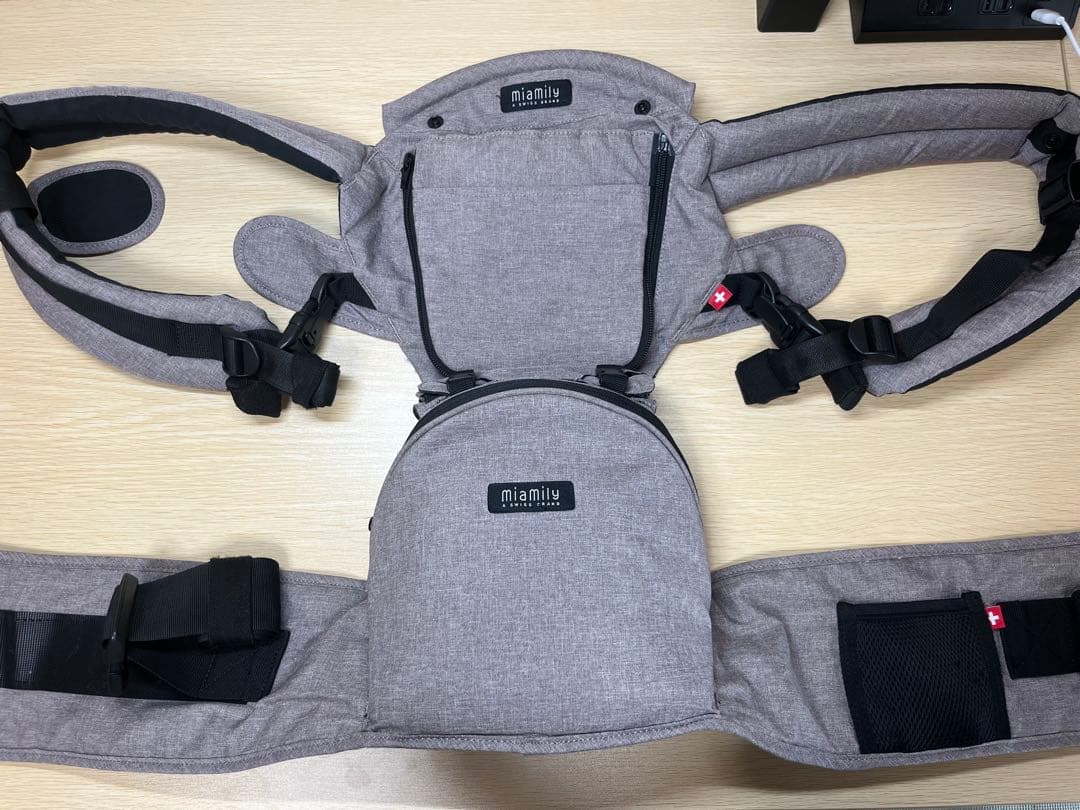 MiaMily ヒップスタープラス ヒップシート　キャリア　ストーングレー