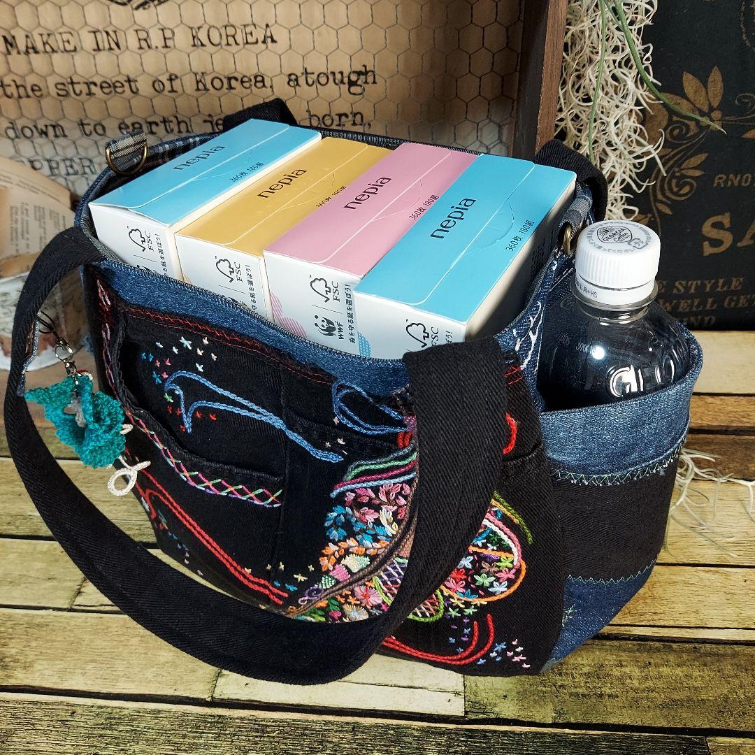 【MINMI】刺繍デニムバック　No.656