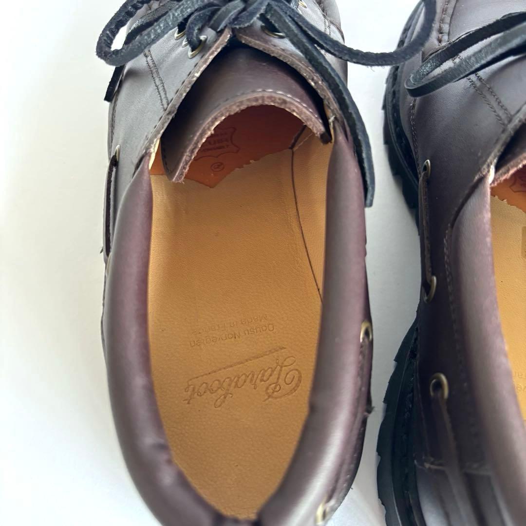 【新品同様】パラブーツ シメイ EBONY レザーシューズ 8 フランス製 箱付