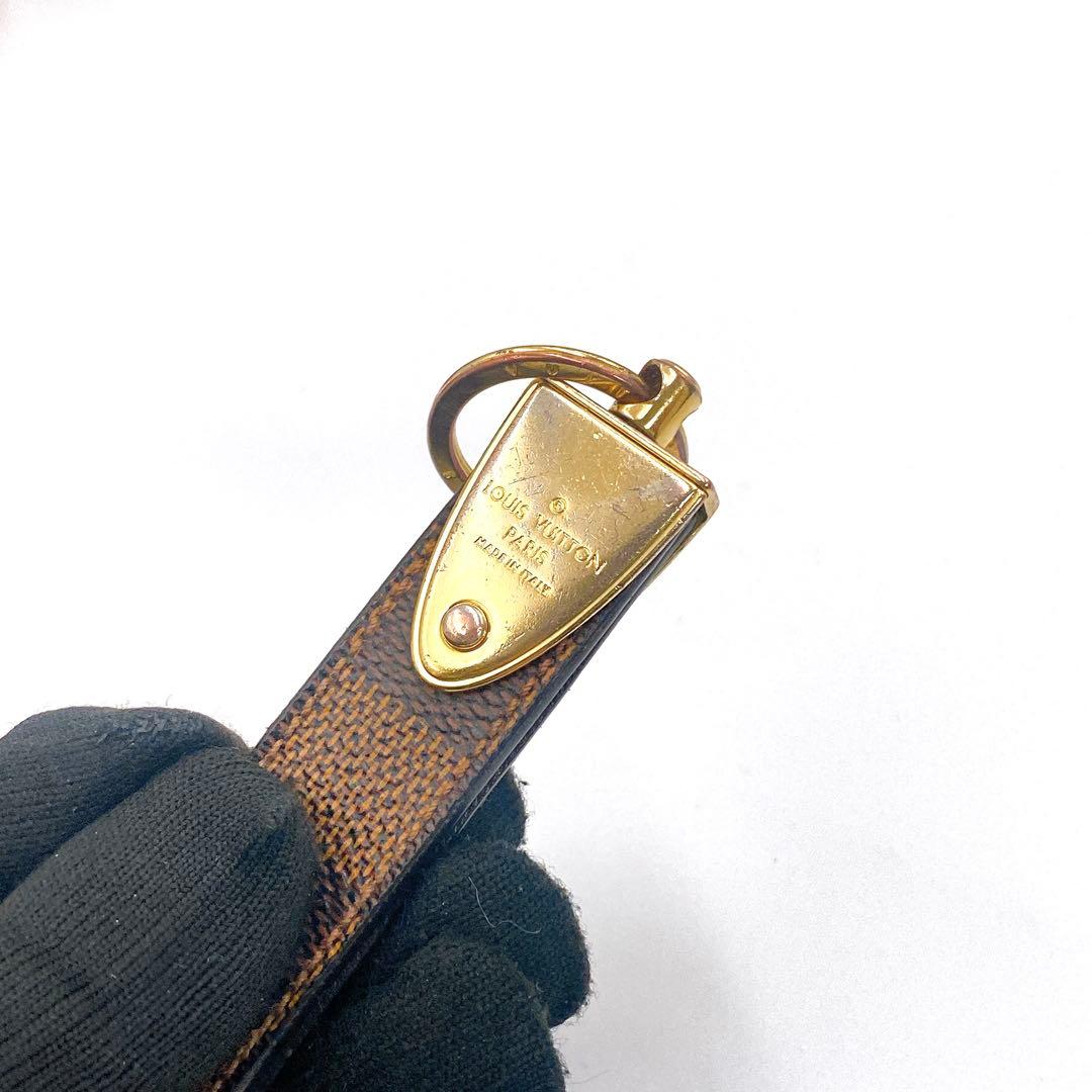 ルイヴィトン ダミエ ポルトクレ ドラゴンヌ キーホルダー キーリング