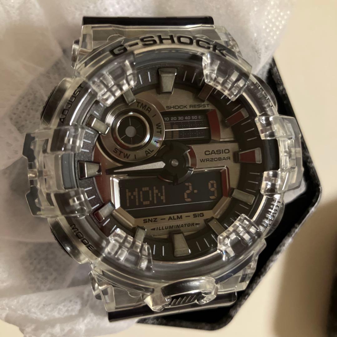 新品未使用　カシオ　G-SHOCK GA-700SK-1 クリア