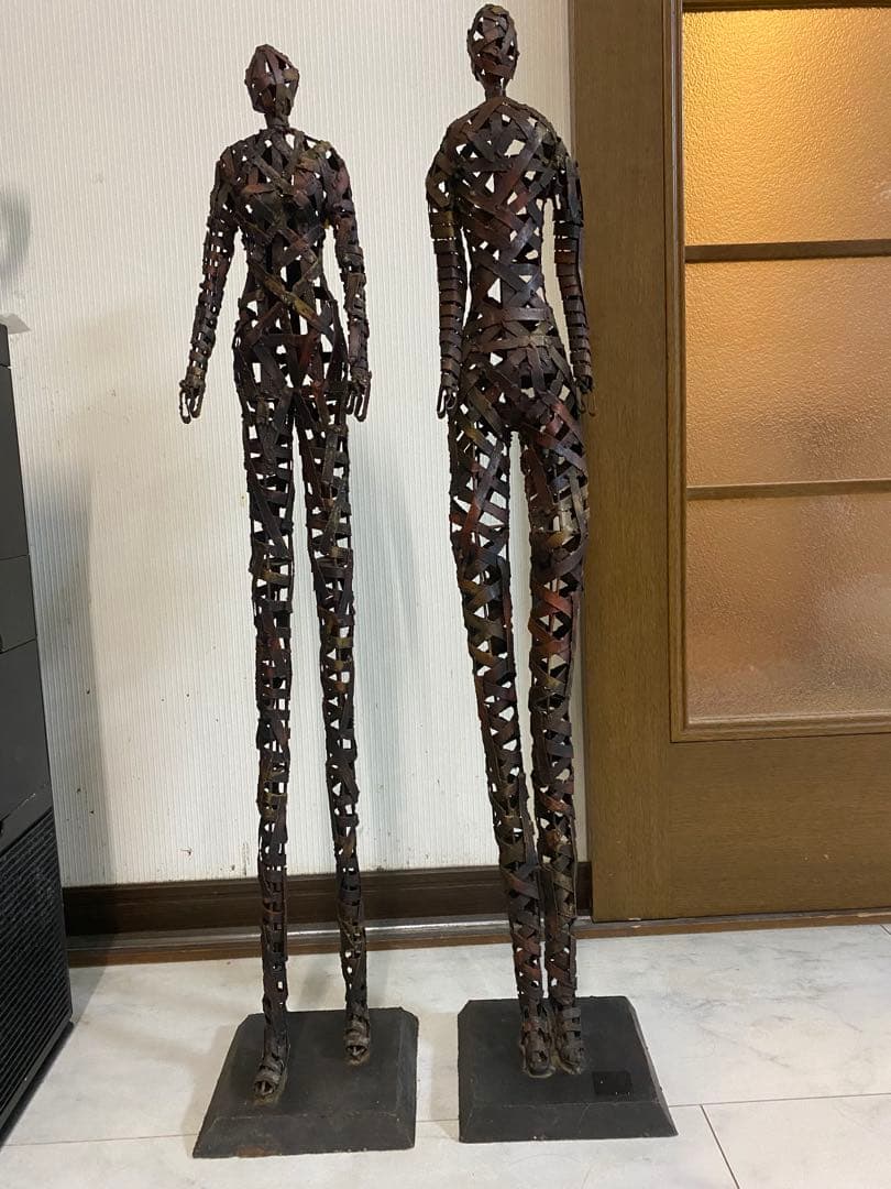 金属製彫刻　2体セット