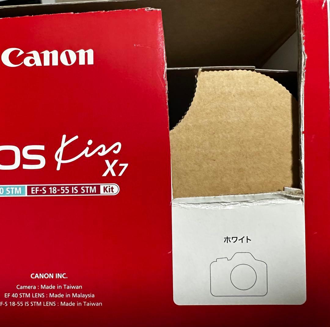 【極美品】EOS Kiss X7 ホワイトモデル レンズ×2セット