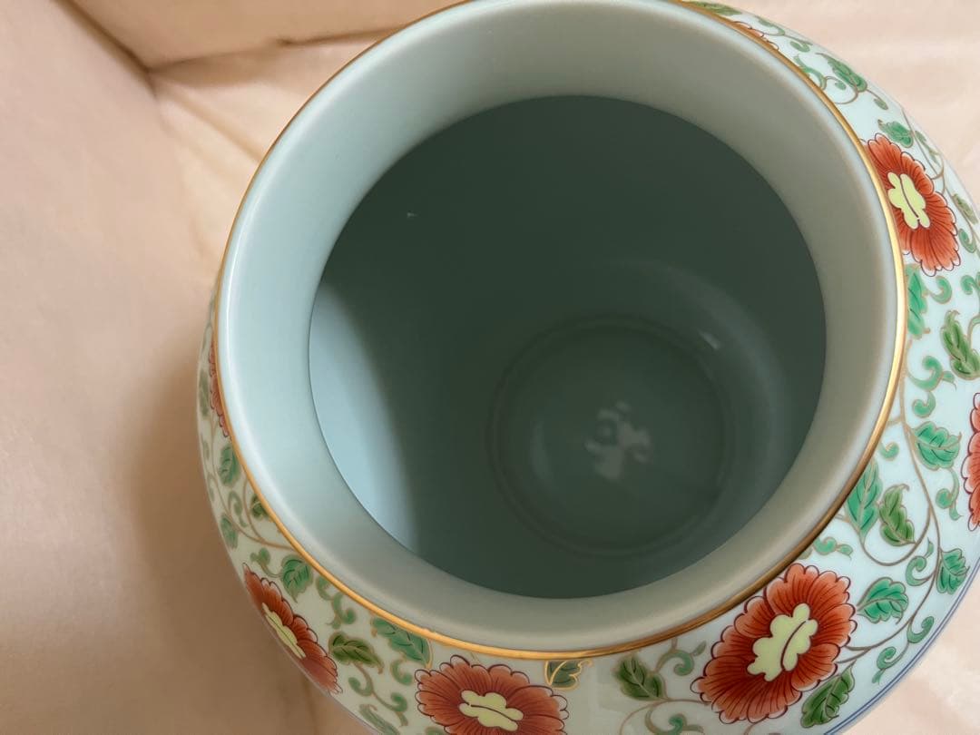 弥左エ門　芙蓉桜　壷型　花瓶