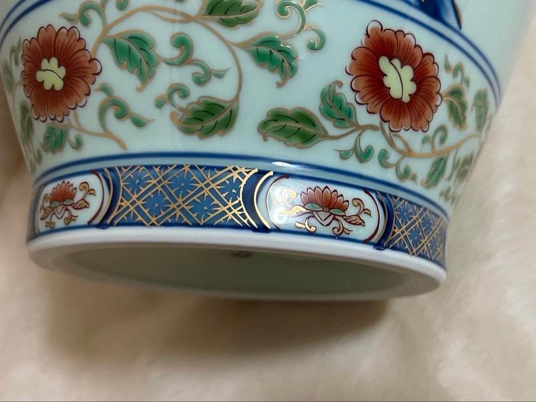 弥左エ門　芙蓉桜　壷型　花瓶