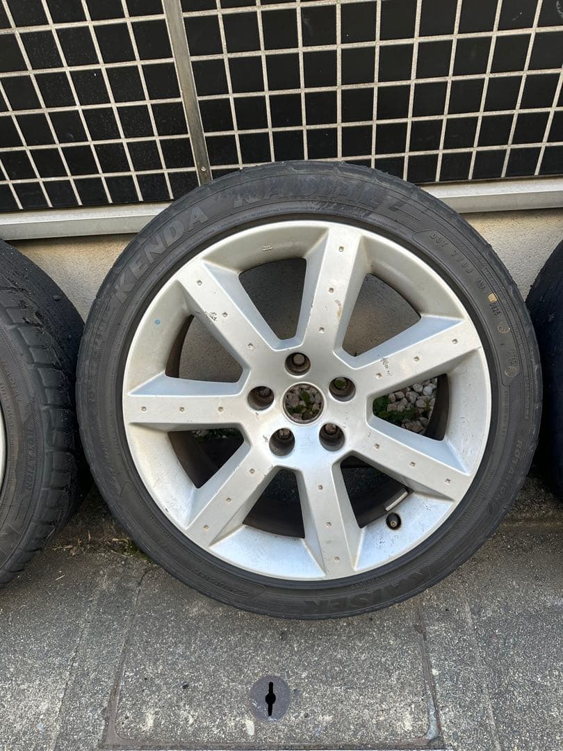 フェアレディZ　Z33　日産純正17インチアルミホイール4本ドリフト引き取り限定