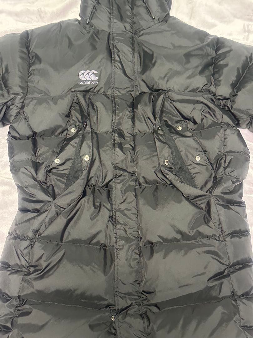 山*2様 Canterbury フード付きロングダウンジャケット ブラック