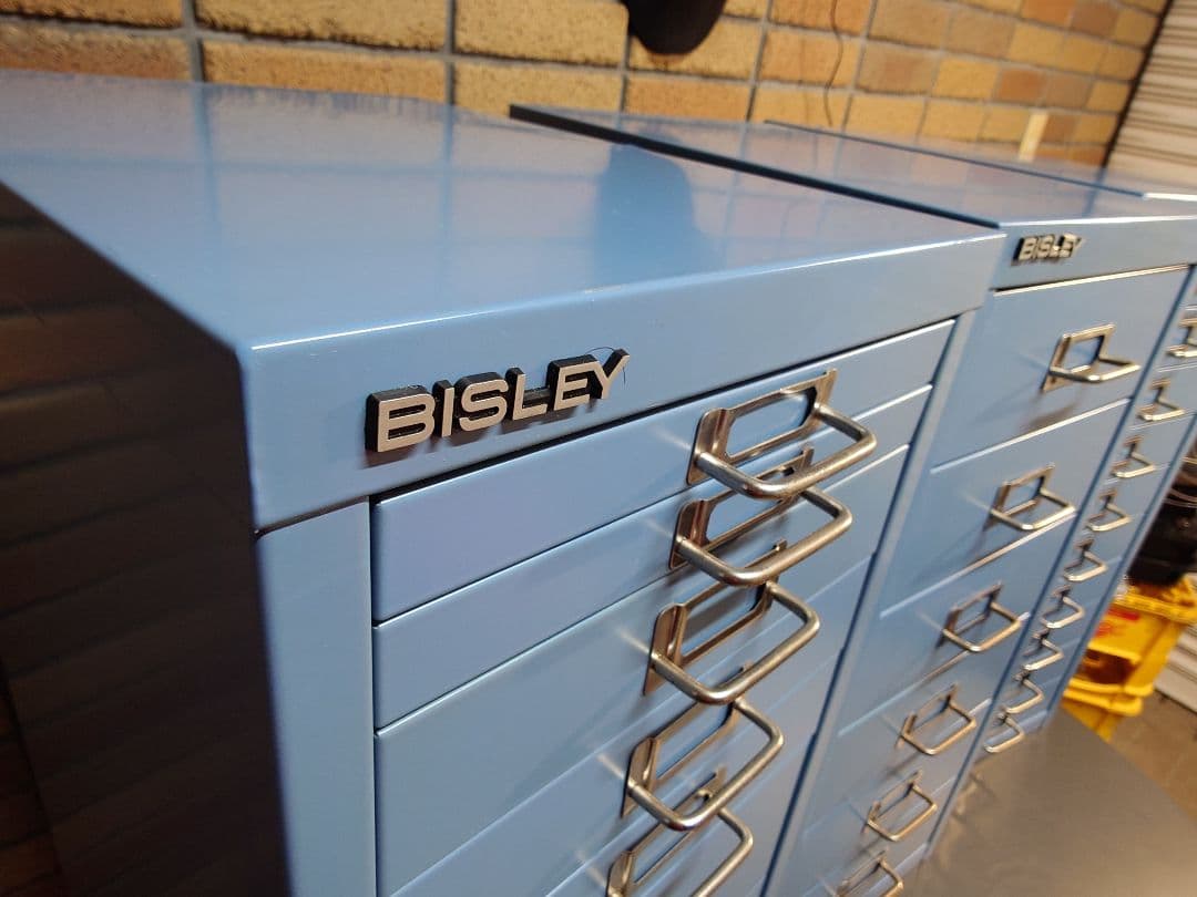 BISLEY ビスレー スチールキャビネット 3個セット カラー【サックス】